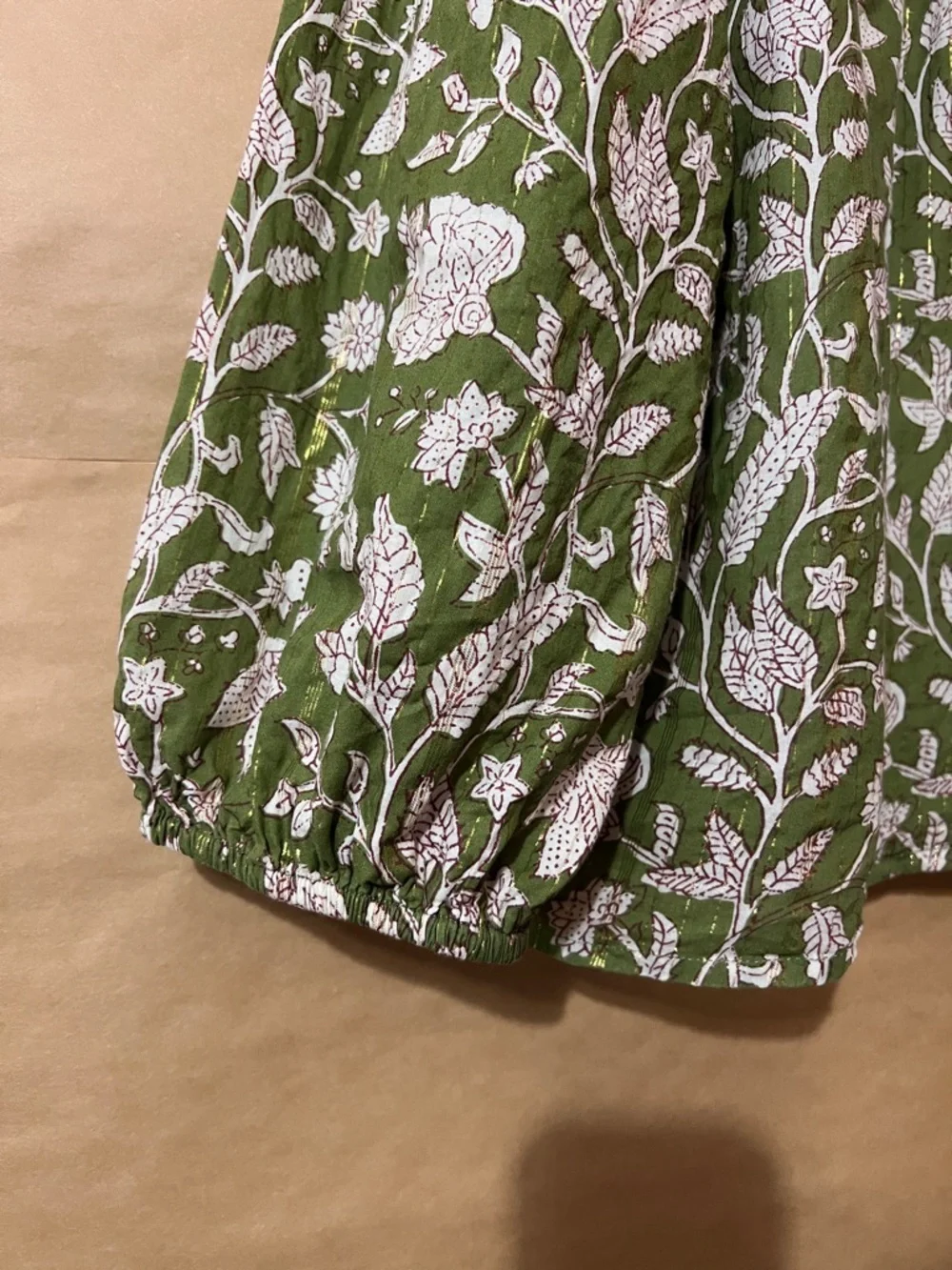 CLARA Olive Green Floral Maxi Skirt - Picture 6 of 15